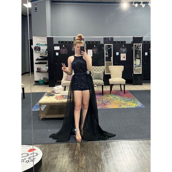 Blue Vienna Size 4 Jumpsuit dress - Picture 2 of 2